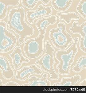 Vector seamless pattern of abstract elements