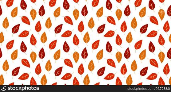 Vector seamless pattern of autumn leaves. Background for textile or book covers, wallpapers, design, graphic art, printing, hobby, invitation.. Vector seamless pattern of autumn leaves. Autumn Background