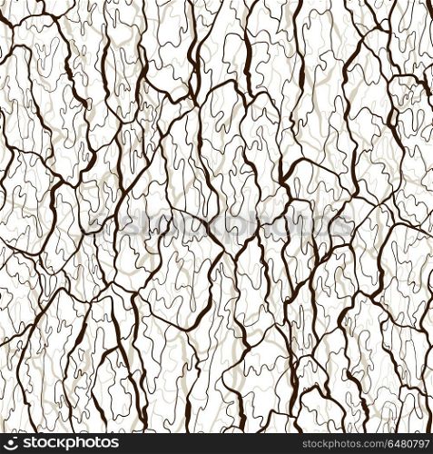 Vector seamless pattern of bark texture. Wood natural structure. Vector seamless pattern of bark texture. Wood natural structure.