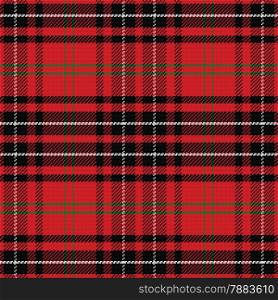 vector seamless pattern Scottish tartan, red and green, blue and yellow