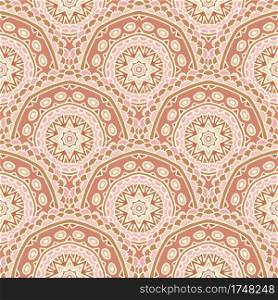 Vector seamless pattern talavera tiles with stars. Ethnic vector seamless pattern talavera tiles