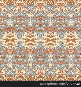 Vector seamless pattern vintage ikat. Ethnic print vintage fabric design. Arabesque ornamental. Vector seamless pattern african art batik ikat. Ethnic print vintage fabric design.