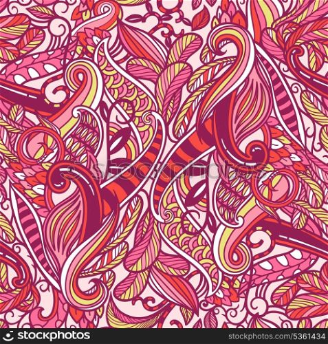 vector seamless pattern with abstract swirls