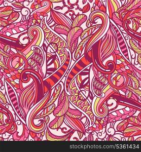 vector seamless pattern with abstract swirls