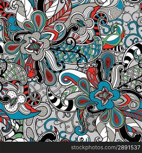 vector seamless pattern with abstrct colorful elements