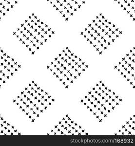 Vector seamless pattern with brush doodle kid plaid . Black color on white background. Hand painted plaid texture. Ink geometric elements. Child simple style. Repeat fabric check print. Vector seamless pattern with brush doodle kid plaid . Black color on white background. Hand painted plaid texture. Ink geometric elements. Child simple style. Repeat fabric check print.