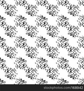 Vector seamless pattern with brush dots and spots. Black color on white background. Hand painted grange texture. Ink messy elements. Kid child style. Repeat fabric print. Swirl.. Vector seamless pattern with brush dots and spots. Black color on white background. Hand painted grange texture. Ink messy elements. Kid child style. Repeat fabric print. Swirl