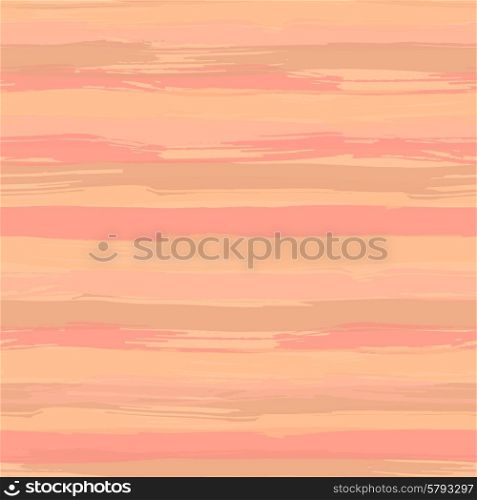 Vector seamless pattern with brush strokes. Striped creative background in shades of pink and beige. Texture for web, print, wallpaper, home decor or website background
