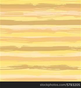 Vector seamless pattern with brush strokes. Striped creative background in shades of yellow. Texture for web, print, wallpaper, home decor or website background