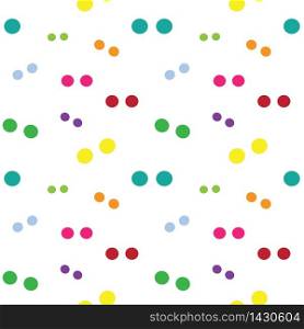 Vector seamless pattern with circle on white background. wallpaper