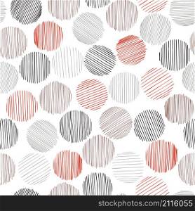 Vector seamless pattern with circles.