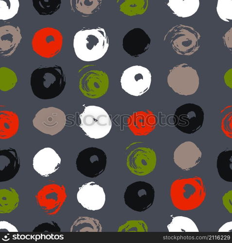  Vector seamless  pattern  with circles.