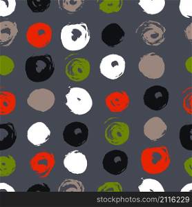 Vector seamless pattern with circles.
