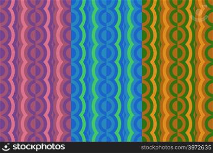 Vector seamless pattern with contrast elements. Retro abstract geometric ornament for textile, prints, wallpaper, wrapping paper, web etc. EPS