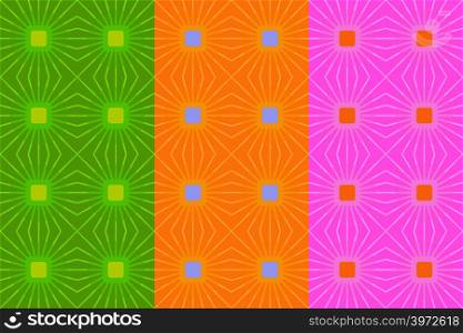 Vector seamless pattern with light squares and lines. Retro abstract geometric ornament for textile, prints, wallpaper, wrapping paper, web etc. EPS