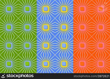 Vector seamless pattern with pale squares and lines. Retro abstract geometric ornament for textile, prints, wallpaper, wrapping paper, web etc. EPS