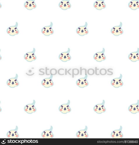 Vector seamless pattern with parrot.  . Vector seamless pattern