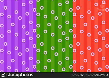Vector seamless pattern with rings in lines. Retro abstract light ornament for textile, prints, wallpaper, wrapping paper, web etc. EPS