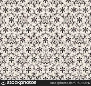 Vector Seamless Pattern with Snowflakes, fully editable eps 10 file with clipping masks and seamless pattern in swatch menu