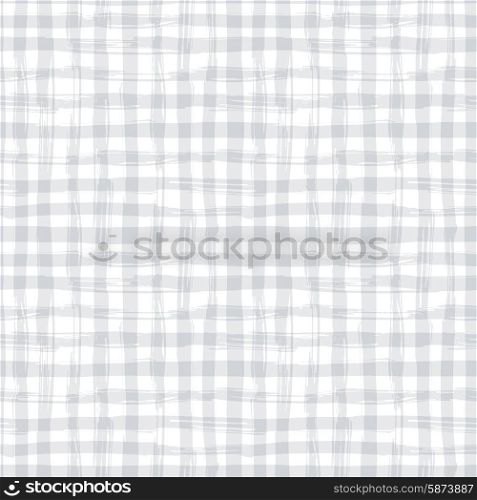 Vector seamless pattern with square hand drawn texture. Grey checkered tablecloth. Vector seamless pattern with square hand drawn texture. Grey checkered tablecloth.