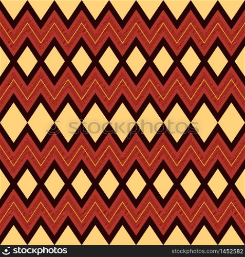 Vector seamless patterns on ethnic motifs in a single file