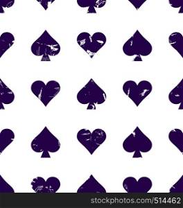 Vector seamless patterns with icons of playings cards. Spades. Casino game background,. Vector seamless patterns with icons of playings cards . Spades card