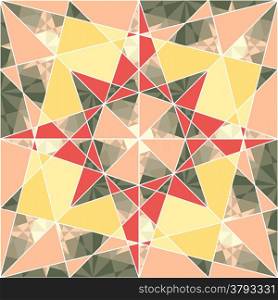 vector seamless set geometric pattern with stars