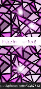 vector seamless stainglass window abstract background with place for your text, eps10, clipping masks