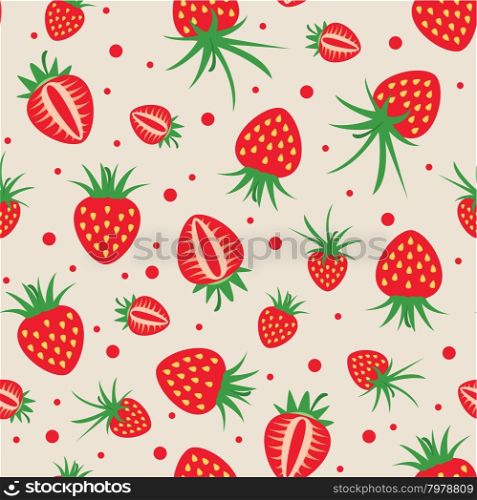 vector seamless strawberry pattern