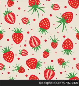 vector seamless strawberry pattern