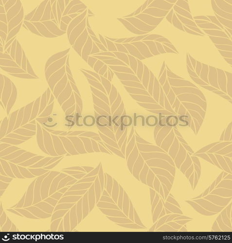 Vector seamless stylish pattern of leaves.. Vector seamless stylish pattern of leaves