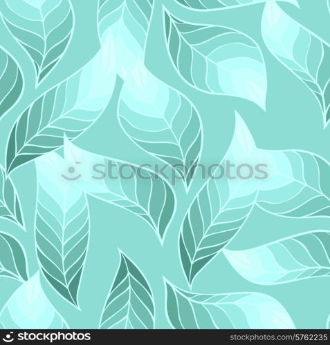 Vector seamless stylish pattern of leaves.. Vector seamless stylish pattern of leaves