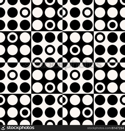 Vector Seamless Texture. Geometric Circles Pattern