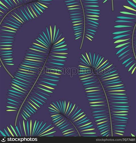 Vector seamless tripical pattern