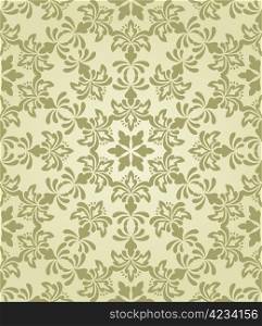 vector seamless vintage wallpaper pattern on gradient background, fully editable eps 8 file with clipping mask and pattern in swatch menu