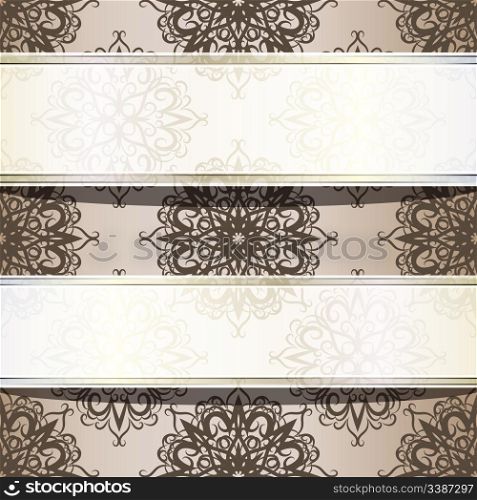 vector seamless vintage wallpaper with place for your text, eps 10