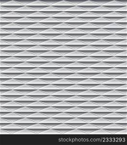 vector seamless wall pattern of gray rhomb tiles. abstract architecture background, tile seamless ornament