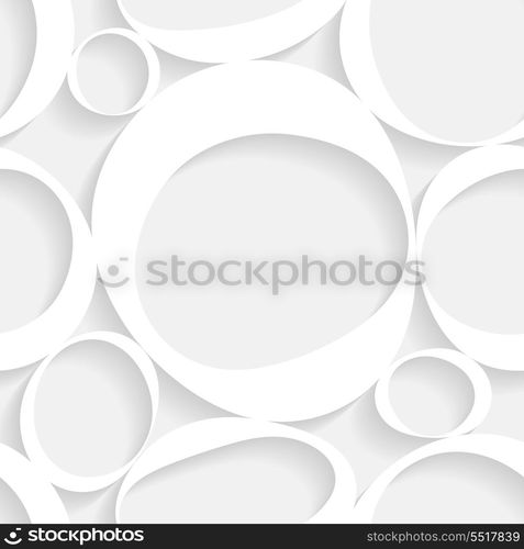 Vector Seamless White Geometric Pattern