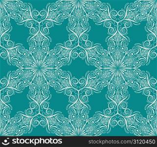 Vector Seamless Winter Pattern with Snowflakes, fully editable eps 8 file with clipping mask and pattern in swatch menu
