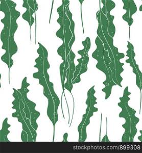 Vector seaweed texture seamless pattern background. Great for print, fabric, cards, wedding invitations, wallpaper.. Vector seaweed texture seamless pattern background.