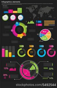 Vector Set elements of infographics World Map and Information Graphics