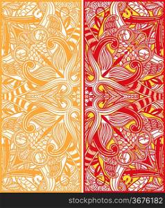 vector set of abstract ornate cards