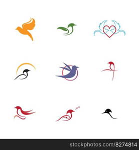 vector set of Bird logo and symbol images illustration design