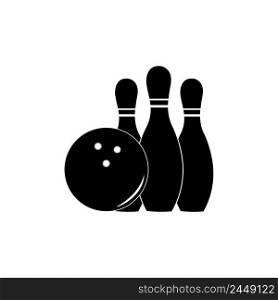Vector set of bowling logos, bowling logo emblems and bowling logo design elements