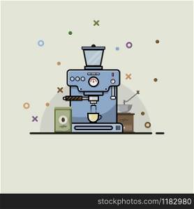 Vector Set of coffee maker