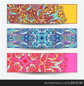 vector set of colorful abstract banners