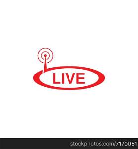 vector set of live streaming icon multimedia logo concept