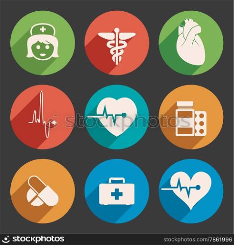 vector set of medical icons