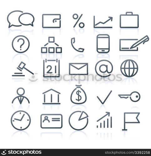 Vector set of original business icons