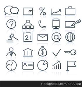 Vector set of original business icons